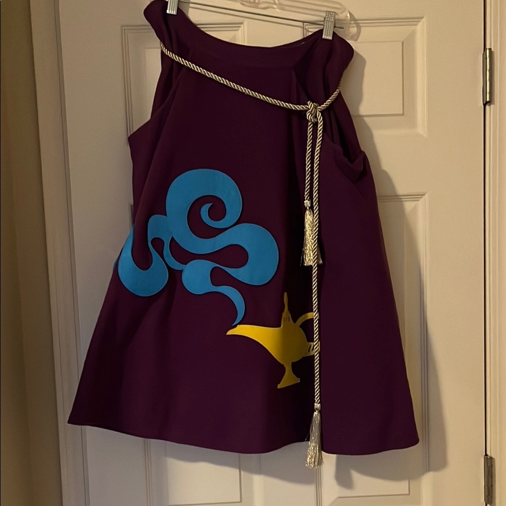 Purple Skirt with Blue and Yellow Design